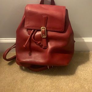 Leather Coach Backpack